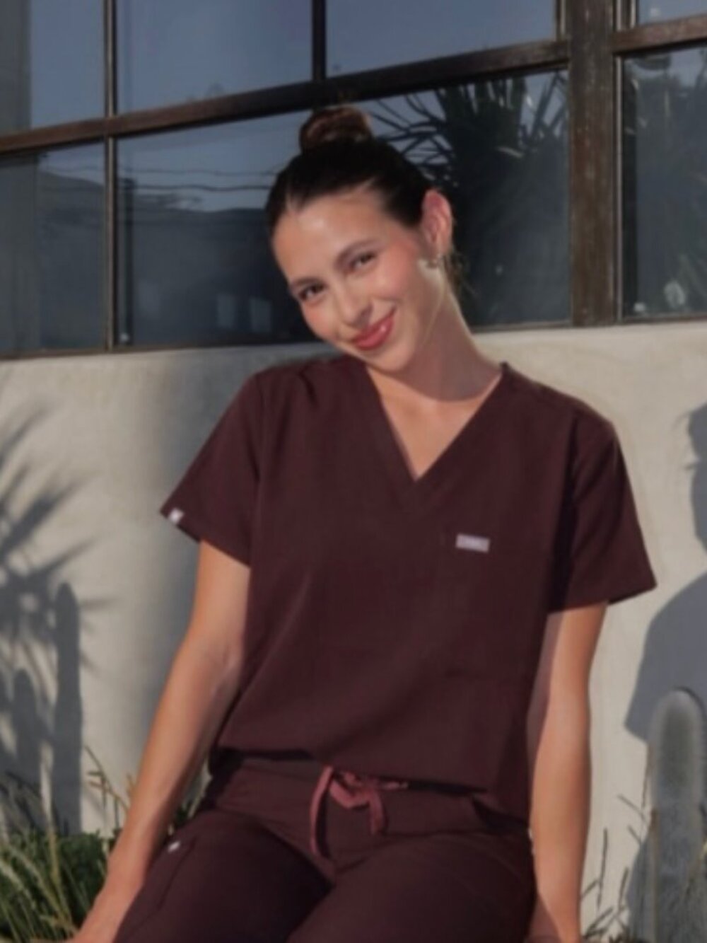 Figs Limited Edition Espresso Scrub Top